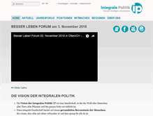 Tablet Screenshot of integrale-politik.ch